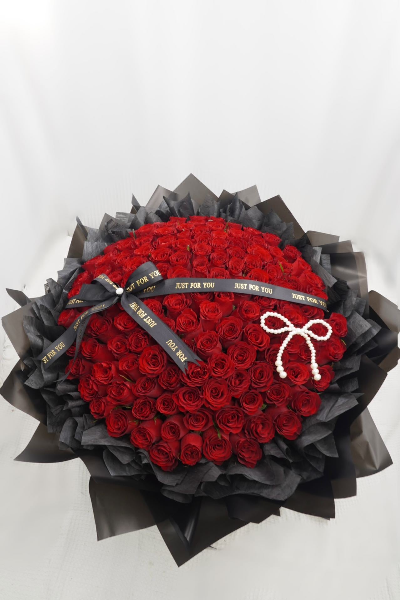 Elegant Black Premium Red Rose