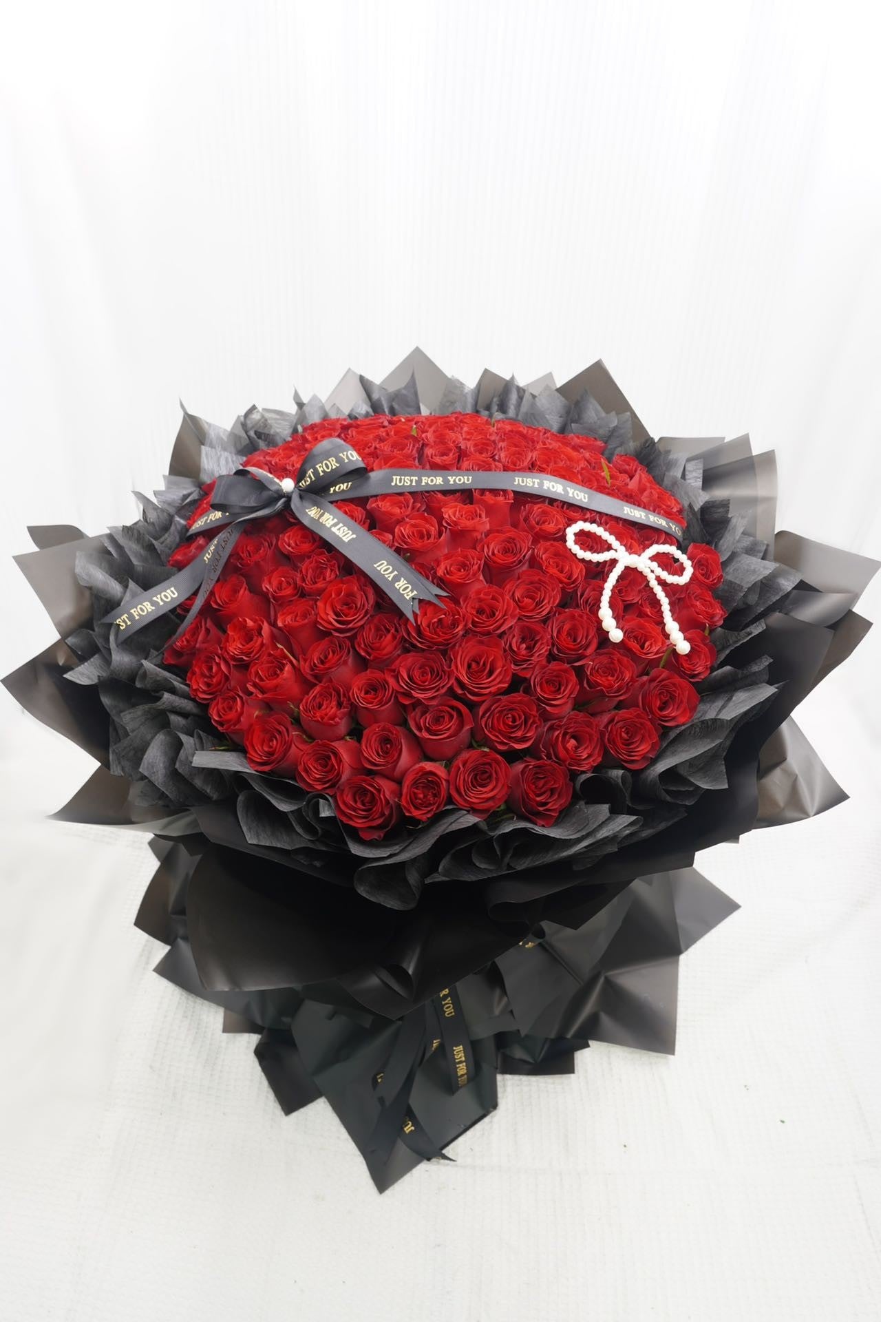 Elegant Black Premium Red Rose