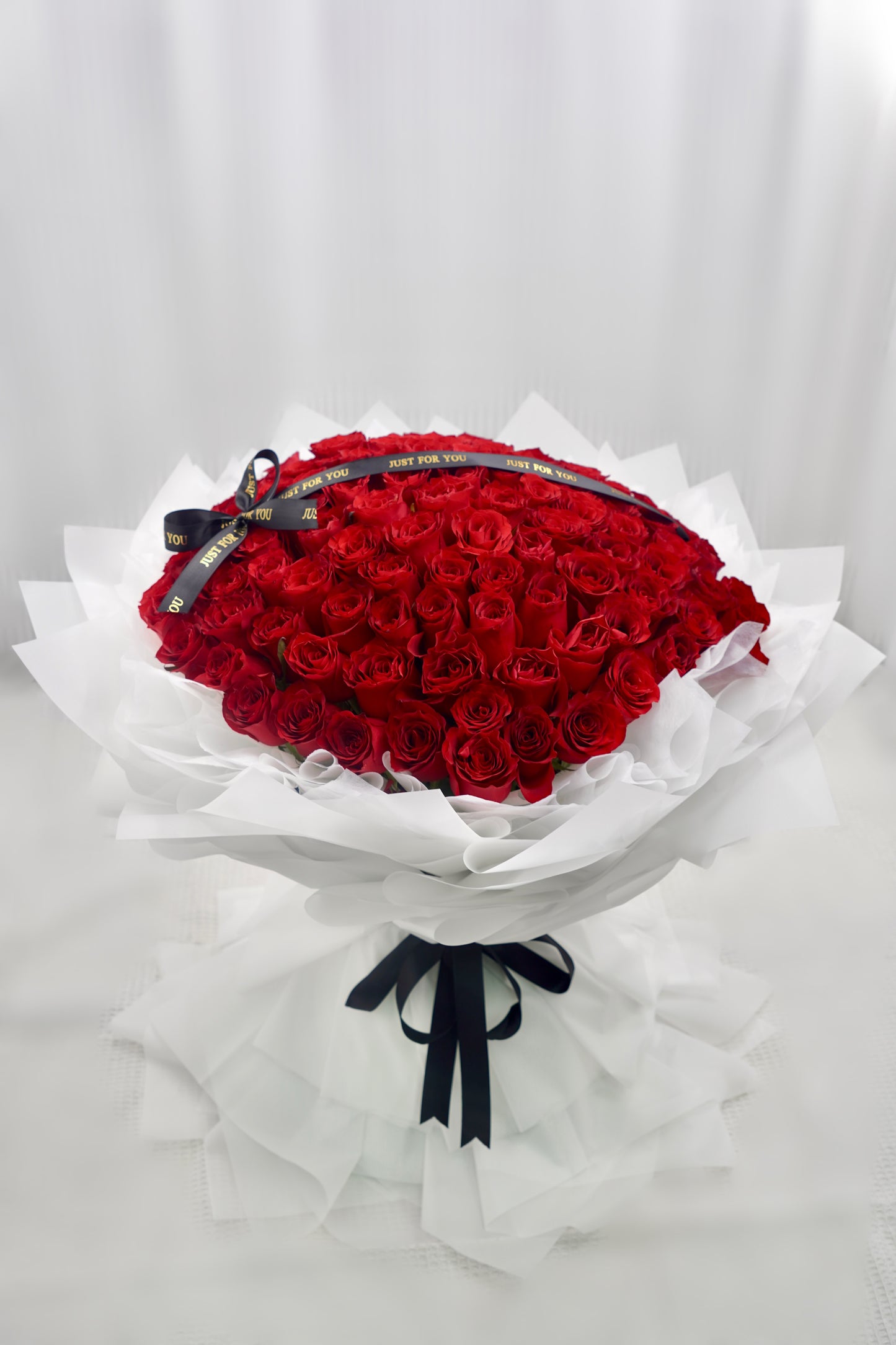 Elegant Black Premium Red Rose