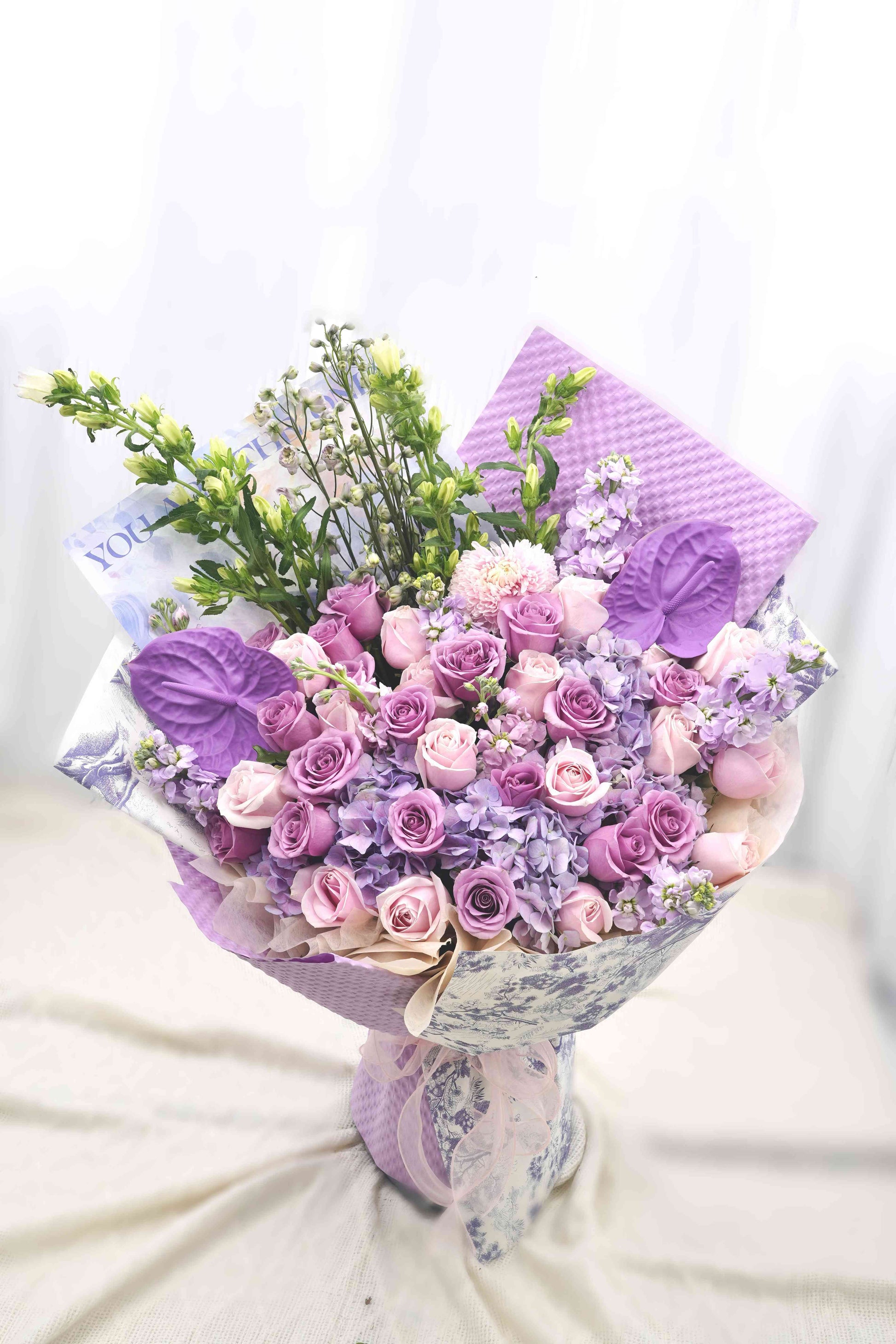 Dream Ballet | Purple Rose Hydrangea Mixed Bouquet