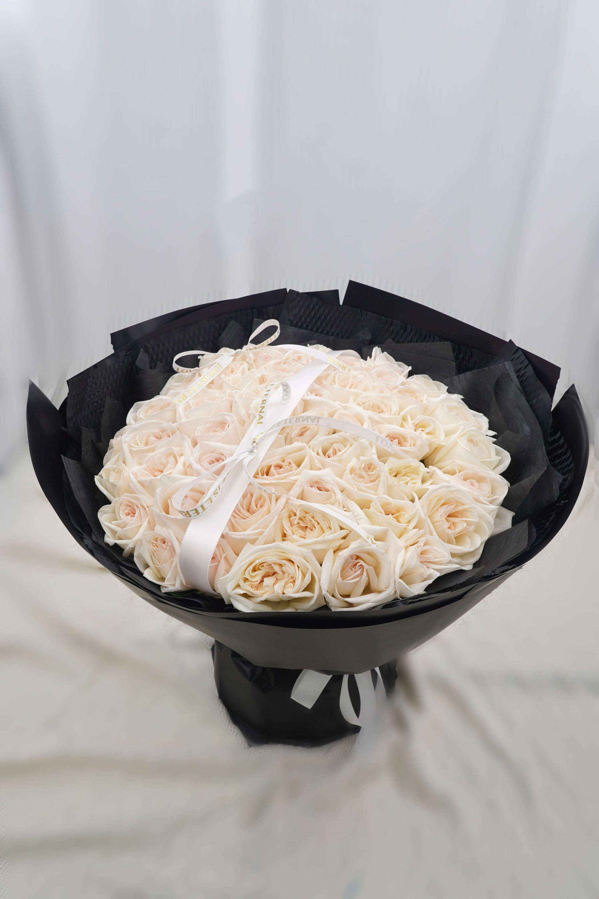 Black And White French Romance | White Lychee Rose