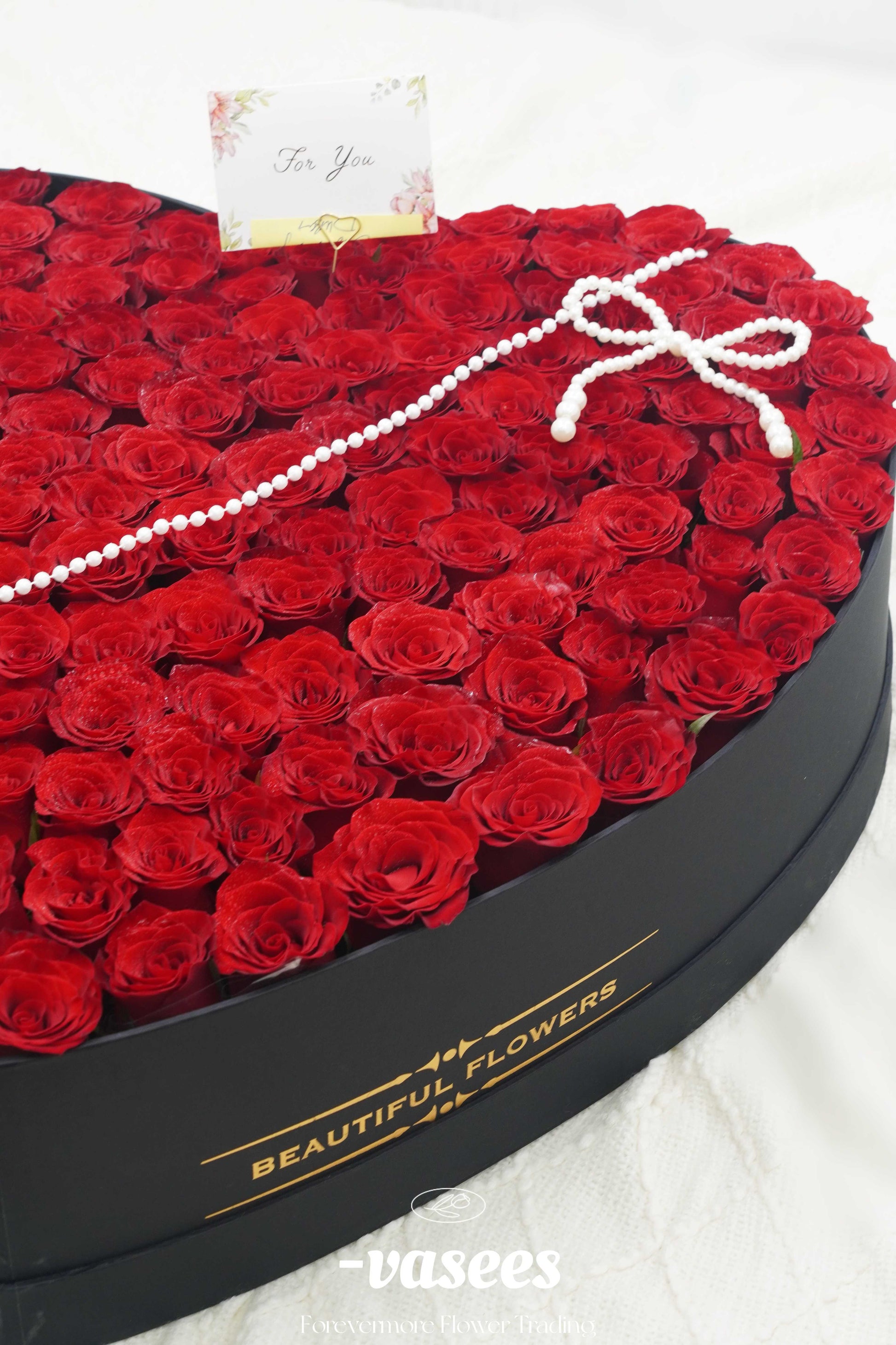 Premium Red Roses Heart Box