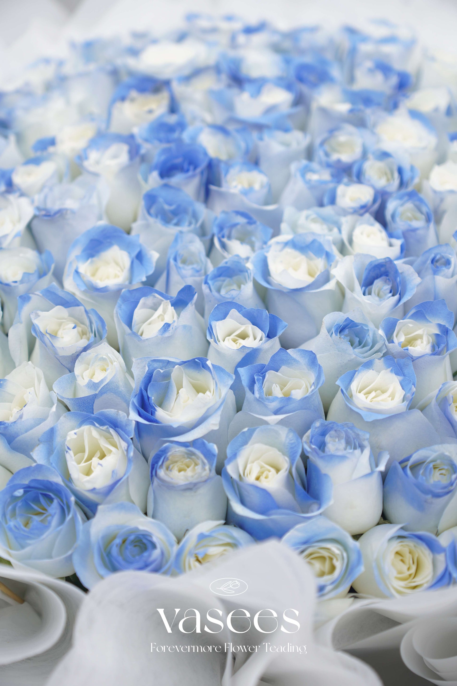 Lite Blue Roses Bouquet