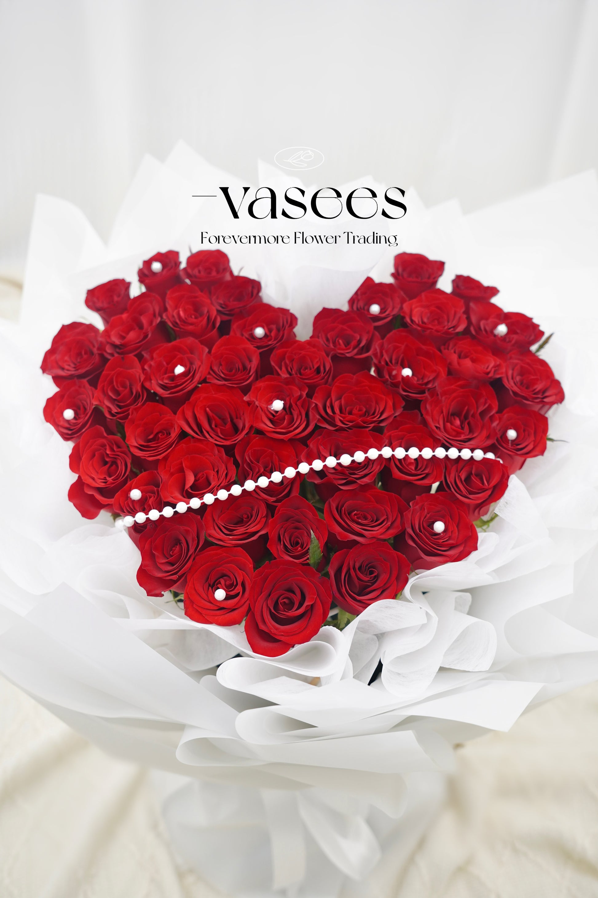 Love With You | 51 Premium  Red Roses Hearts