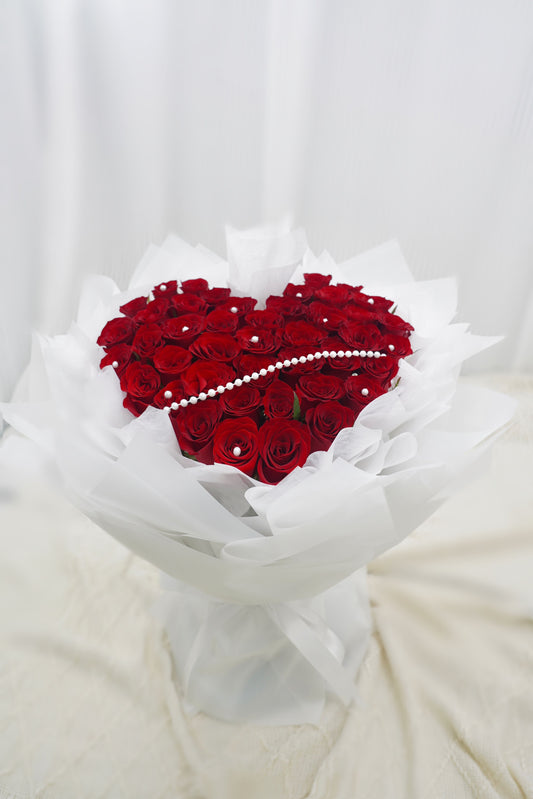 Love With You | 51 Premium  Red Roses Hearts