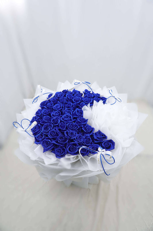 Moon Bouquet | 51 Dark Blue Rose