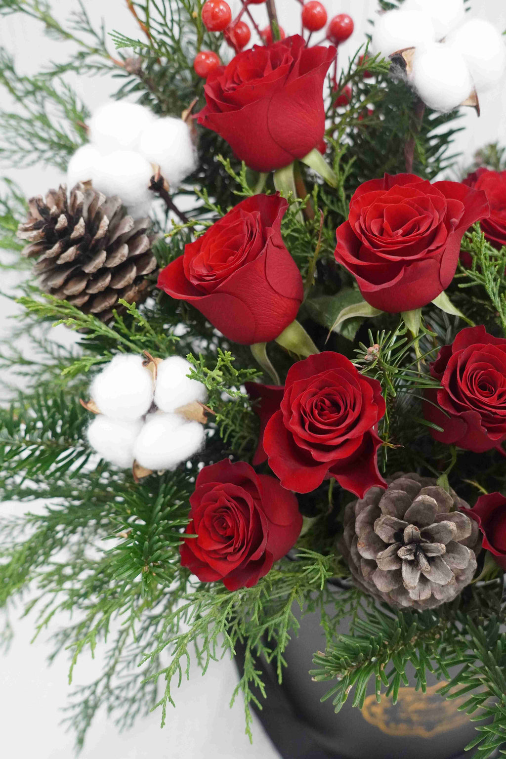 Christmas Hug Bucket Bouquet