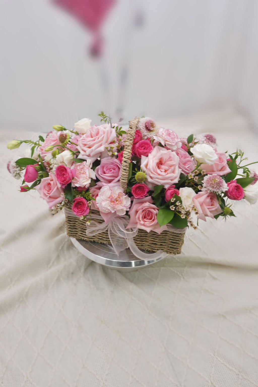 A Basket Of Spring | Handheld Flower Basket Bouquet