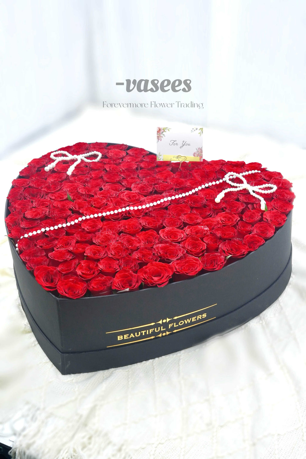 Heart Box With Roses Premium Red Roses Heart Box – vasees
