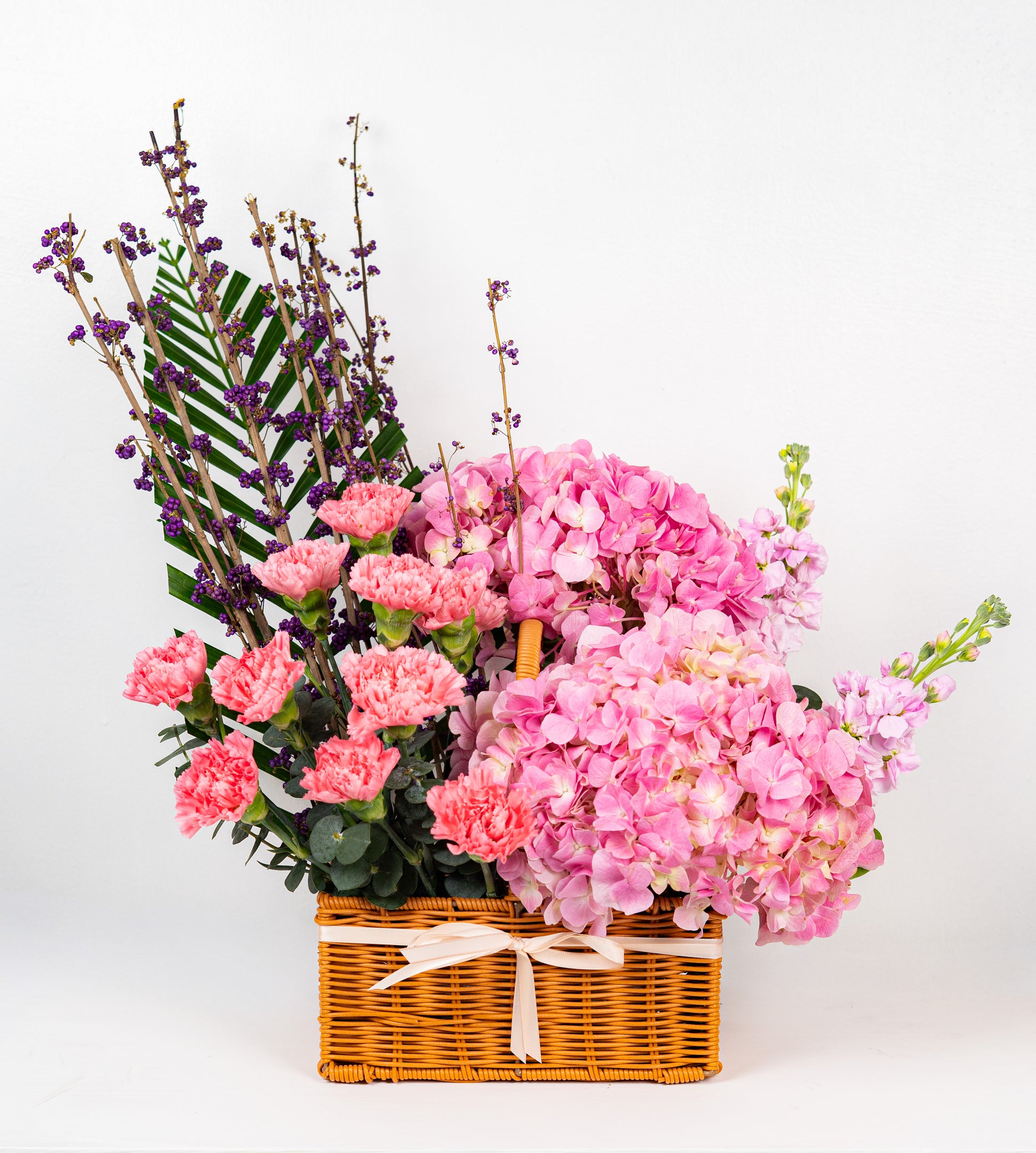 The Orchid Blush & Berry Basket