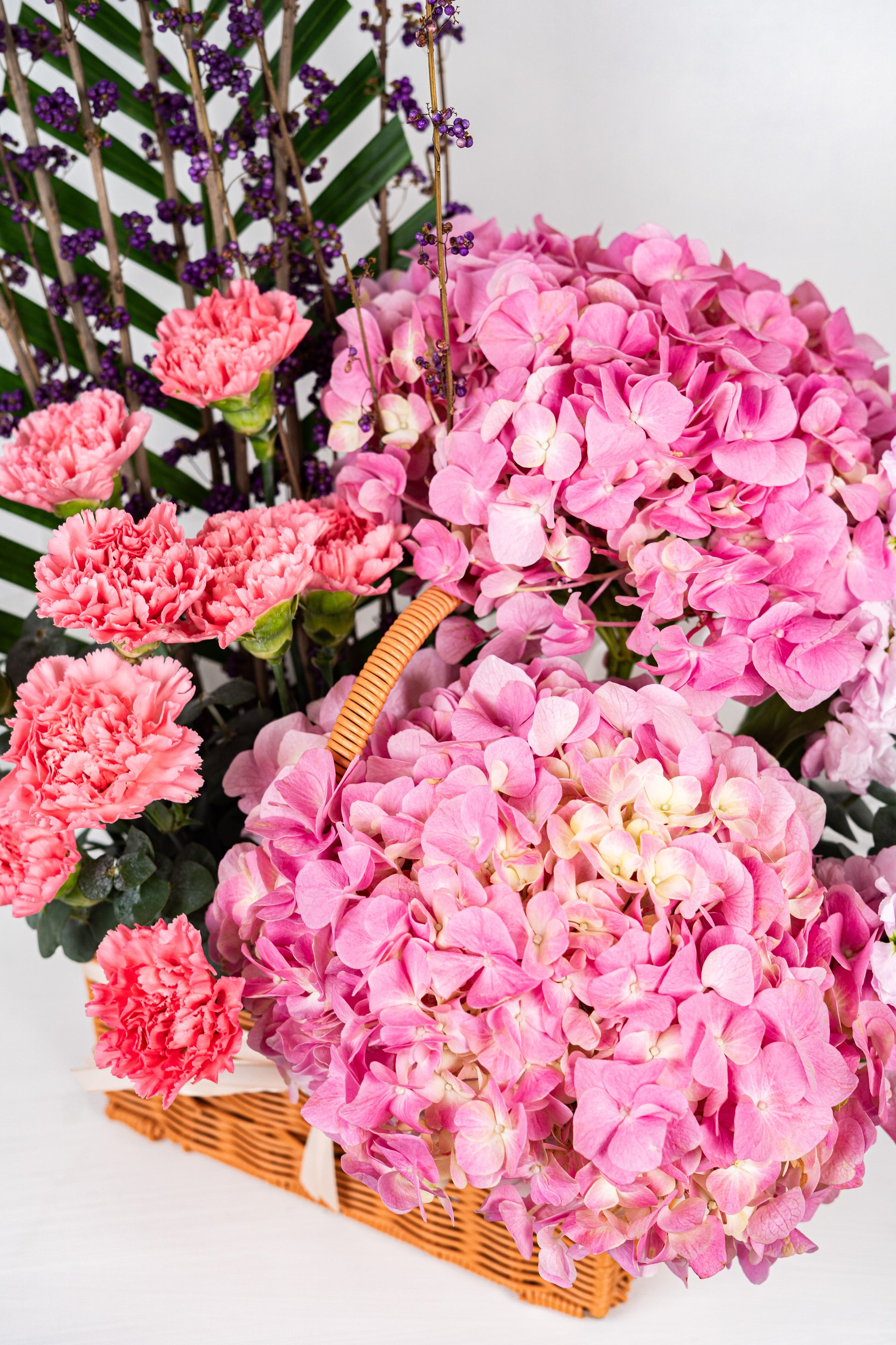 The Orchid Blush & Berry Basket