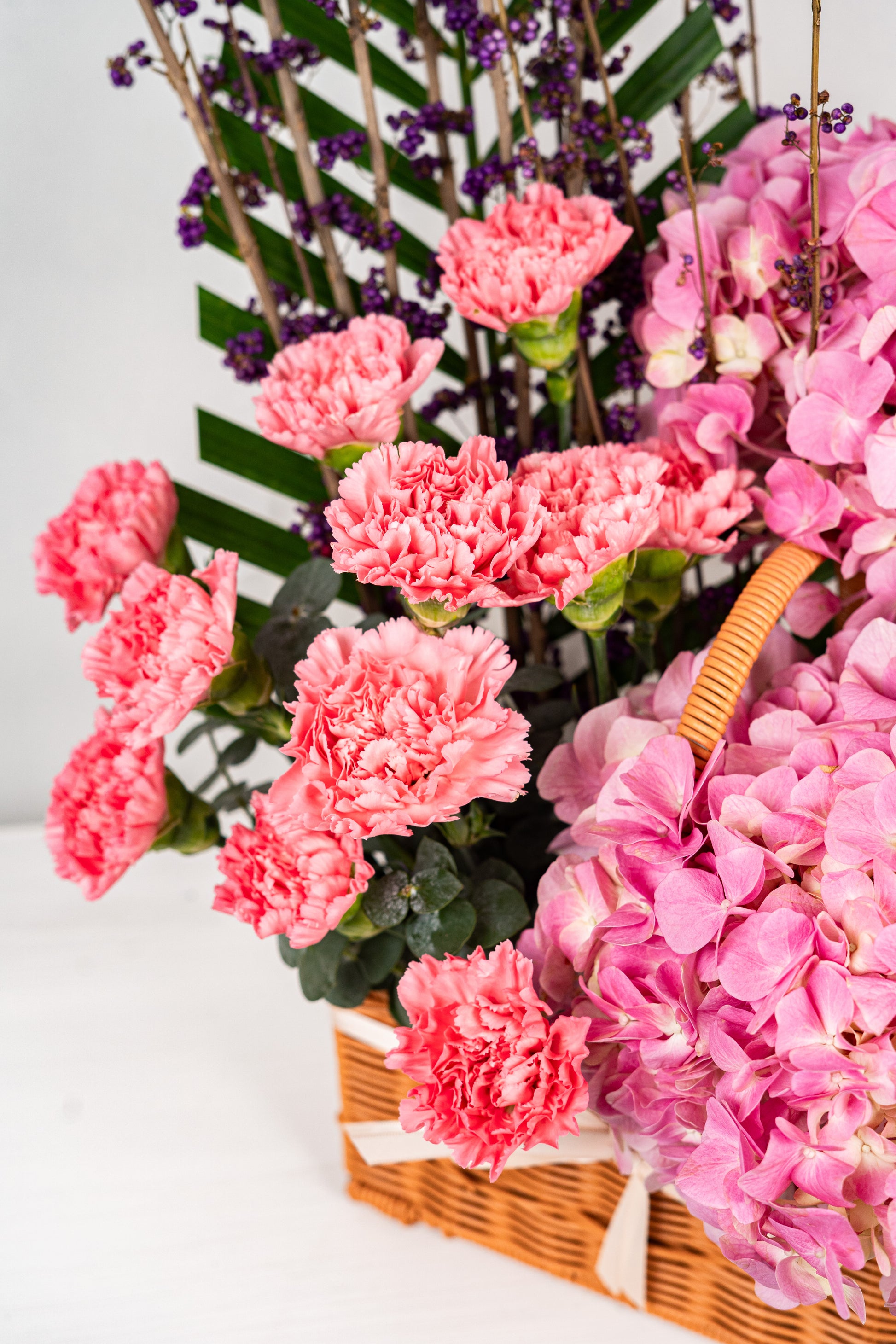 The Orchid Blush & Berry Basket