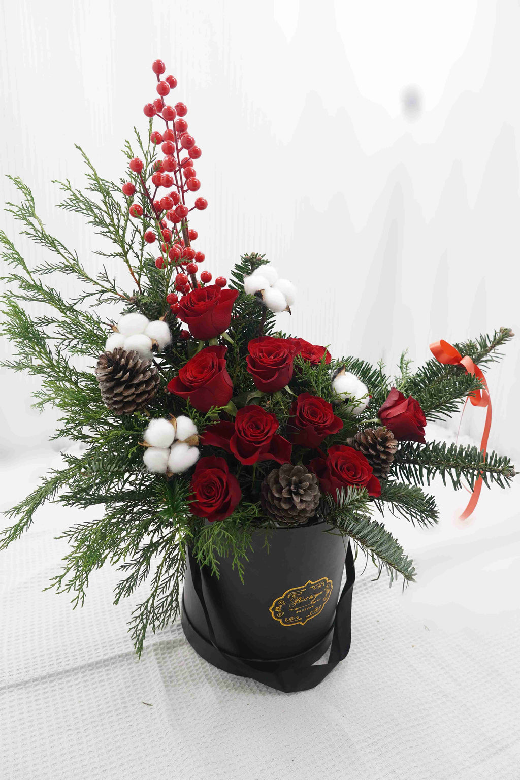 Christmas Hug Bucket Bouquet