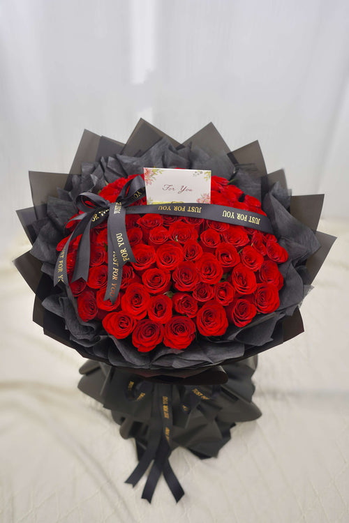 Bouquet Of 70 cm Long | Premium Red Roses