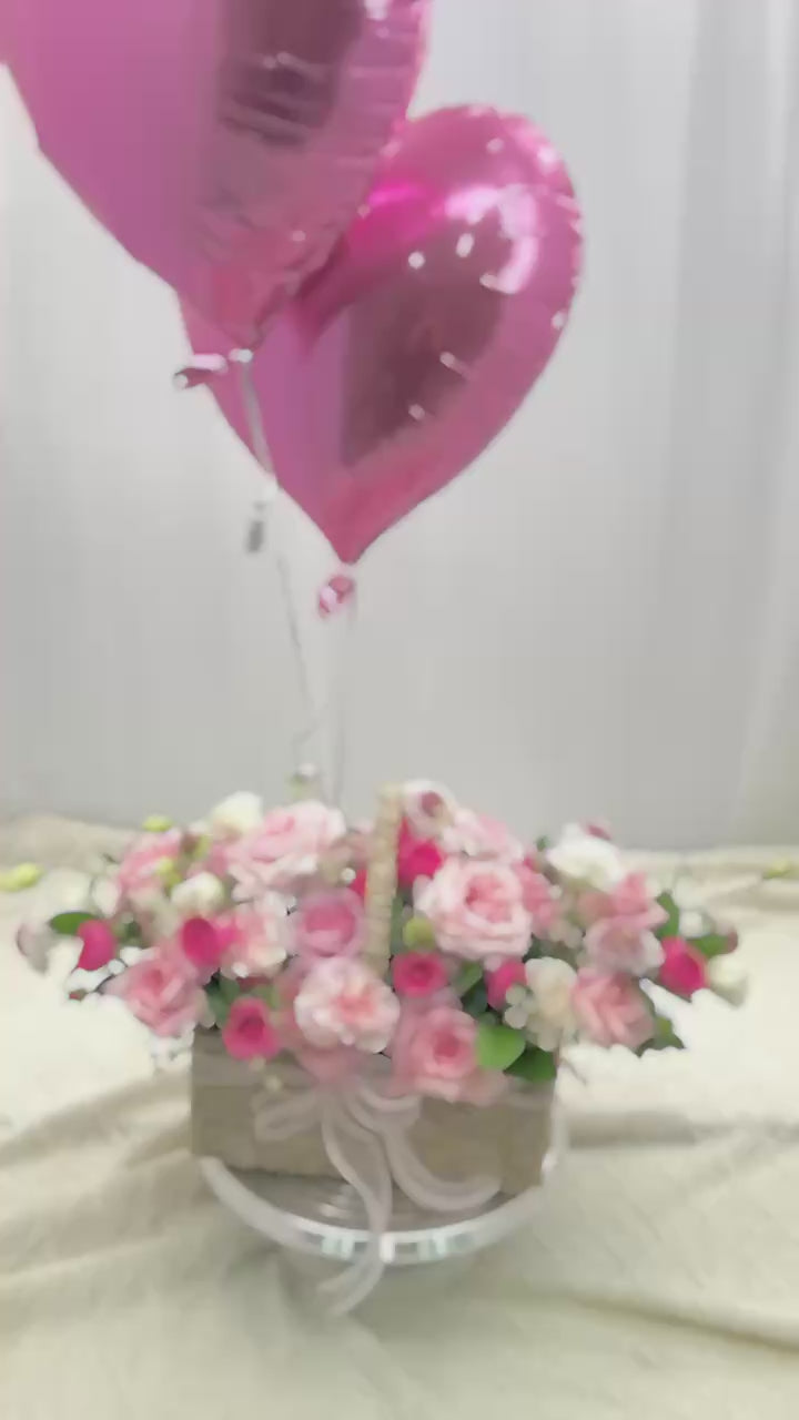 A Basket Of Spring | Handheld Flower Basket Bouquet
