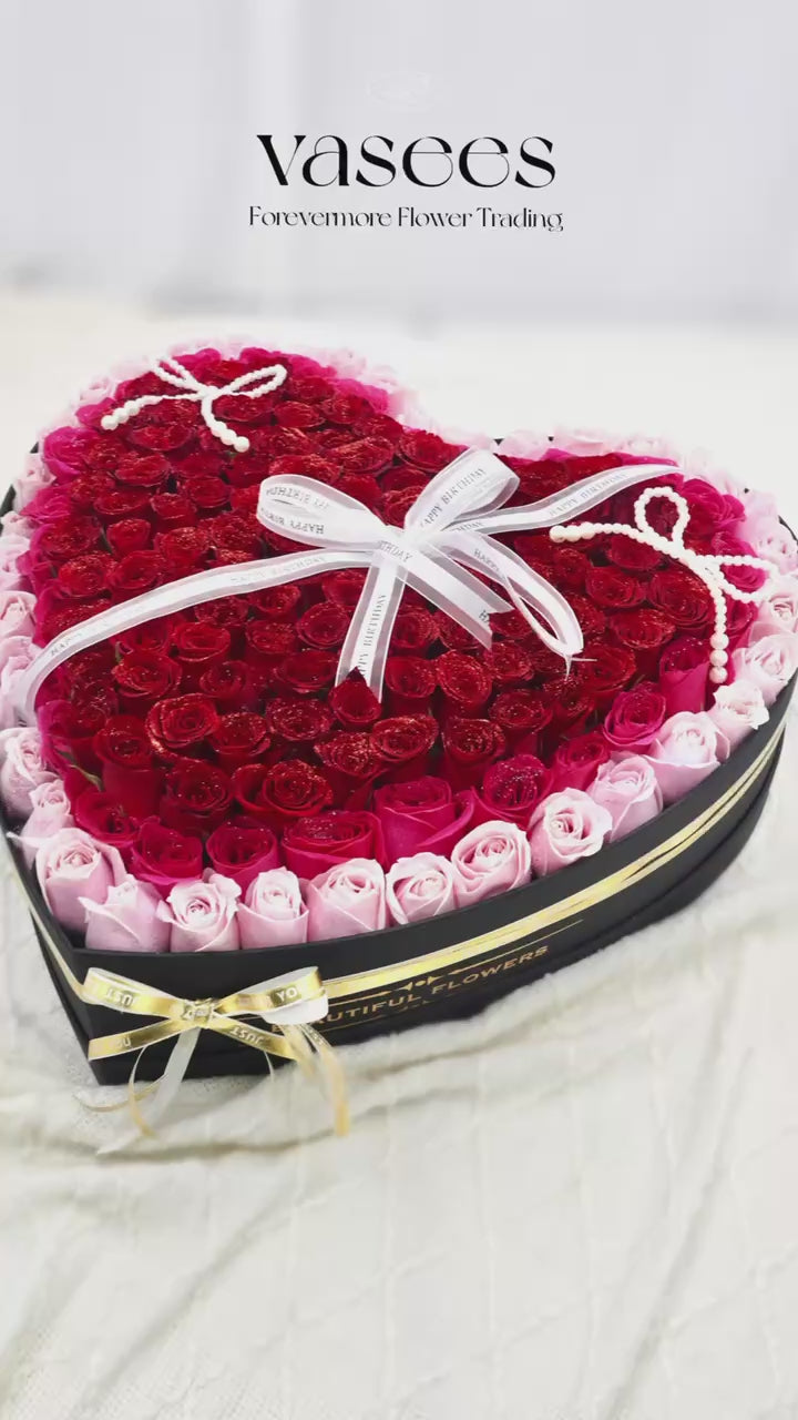 Mixedroses Heart Box